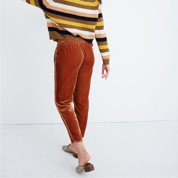 Madewell Gold Velvet Track Pants, size M - Picture 4 of 15